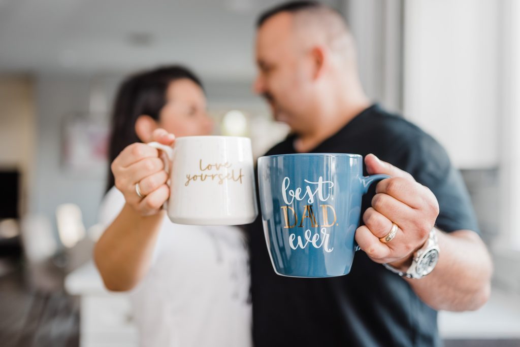 love yourself and best dad ever mugs
