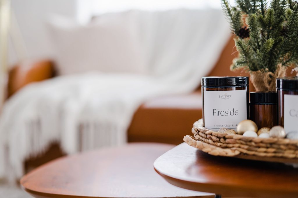 Holiday And Christmas Product Photoshoot: Earthside Candle Co