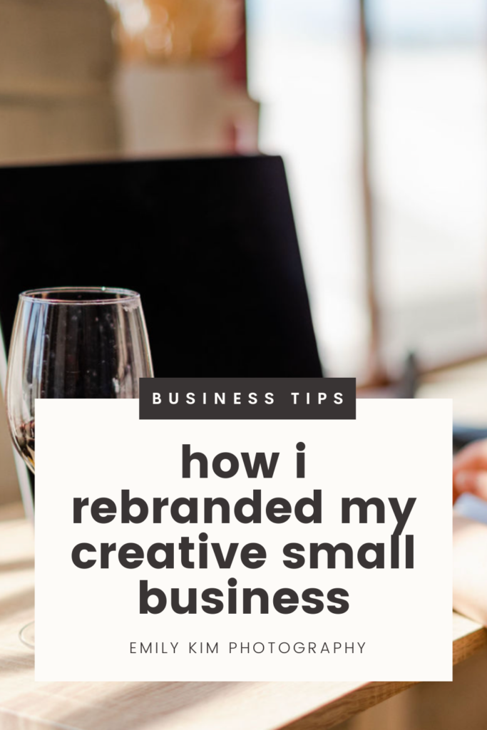 how I rebranded my creative small business