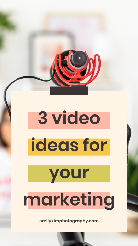 3 video ideas for your marketing