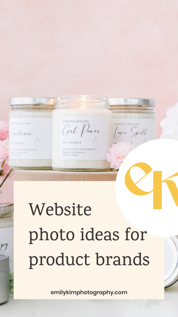 website photo ideas for product brands