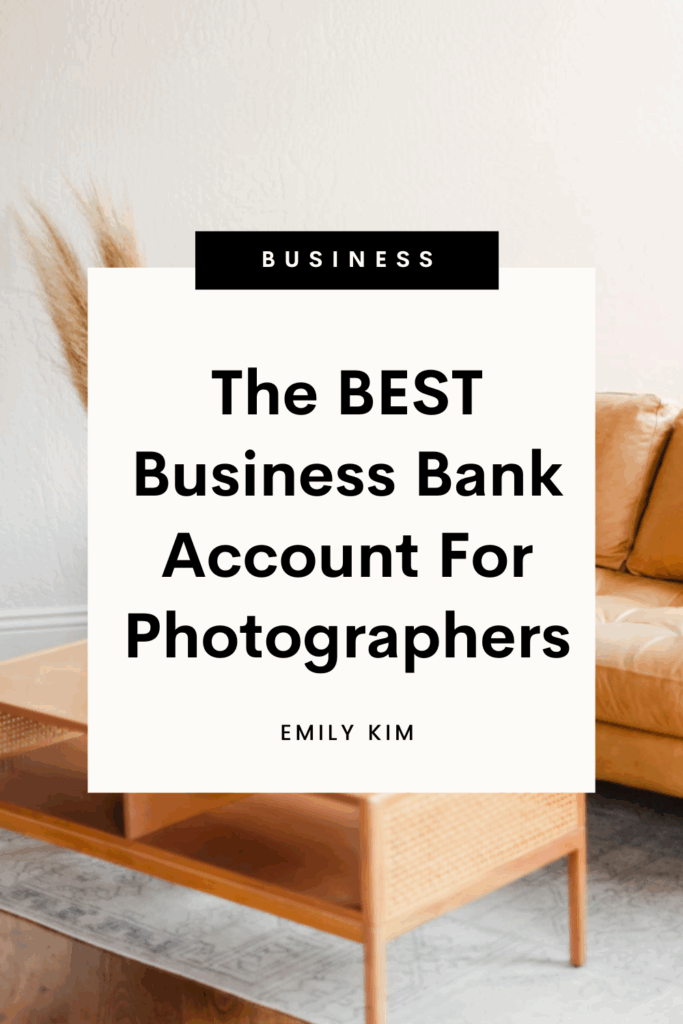 the BEST business bank account for photographers